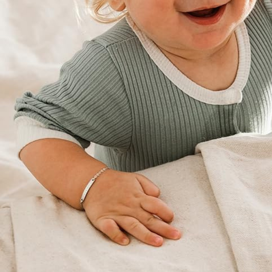 Personalized Baby Name Bar ID Bracelet