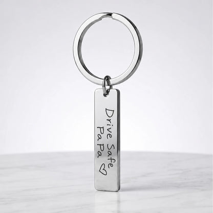 Actual Handwriting Keychain