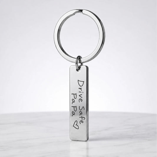 Actual Handwriting Keychain