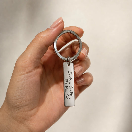 Actual Handwriting Keychain