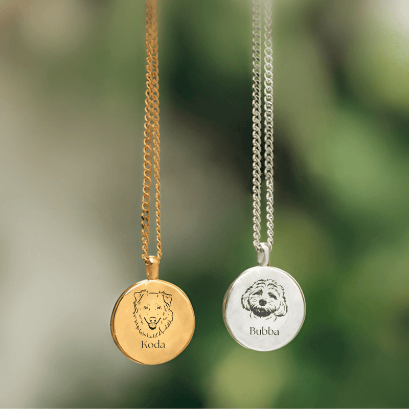 Custom Pet Portrait Necklace