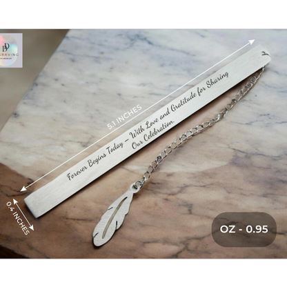 Personalized Metal Bookmark