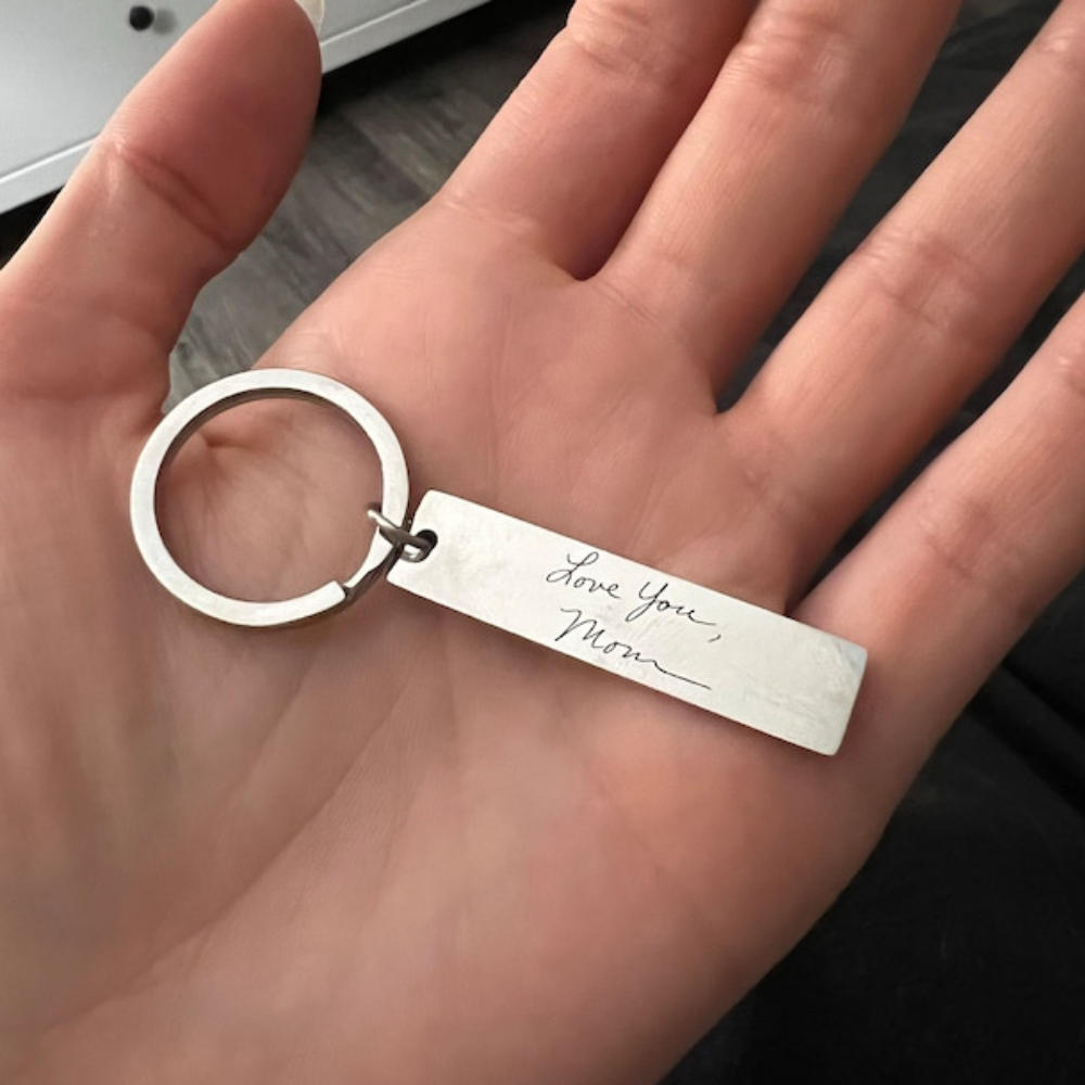 Personalized Childrens Handwriting Keychain