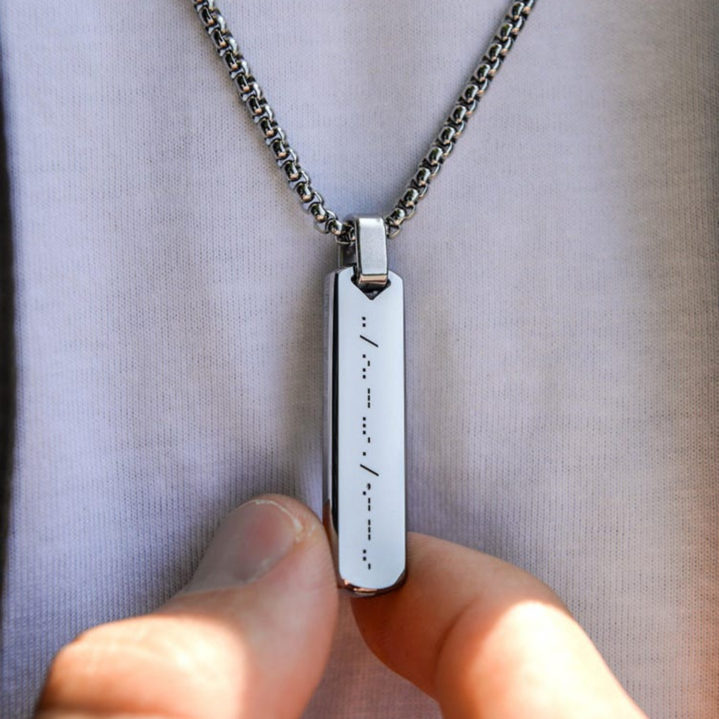 Morse Code Necklace