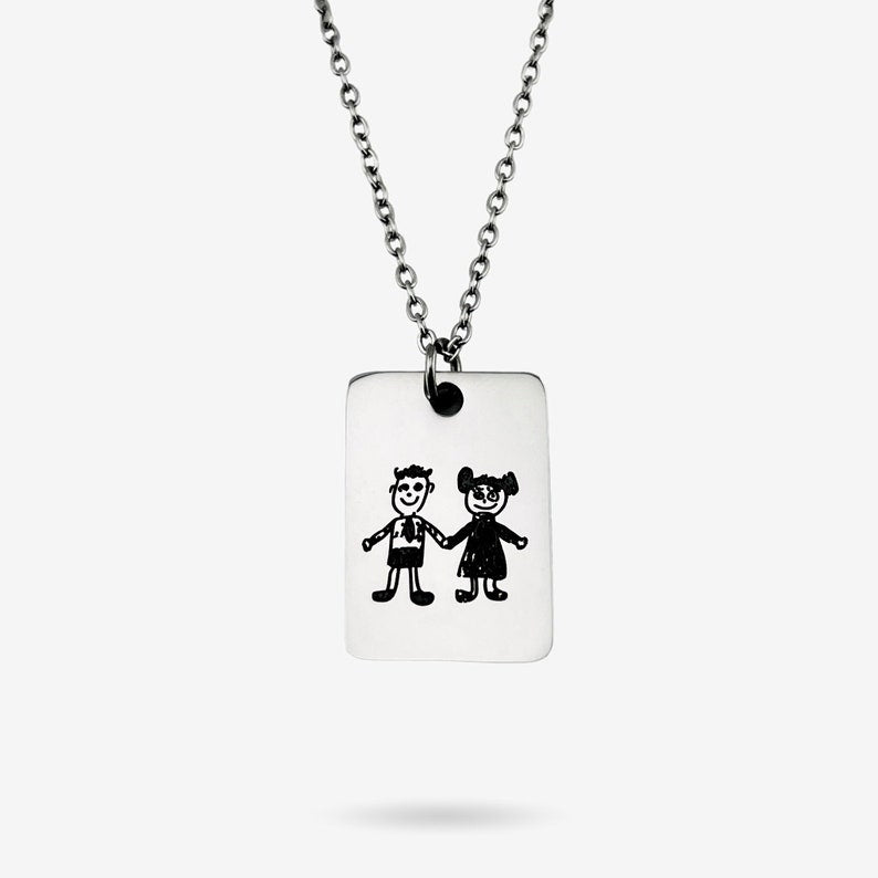 Custom Necklace - Childrens Drawing