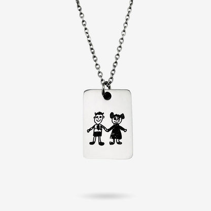Custom Necklace - Childrens Drawing
